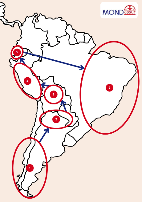 Amérique du Sud itinéraire